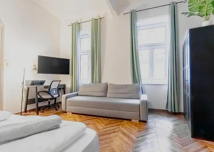 شقة 5-min To Danube , Stylish 1br Apt, For Longstays *