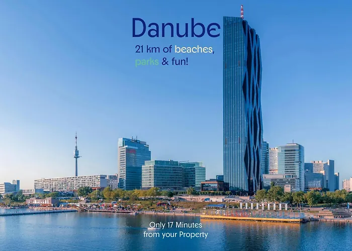 شقة 5-min To Danube , Stylish 1br Apt, For Longstays